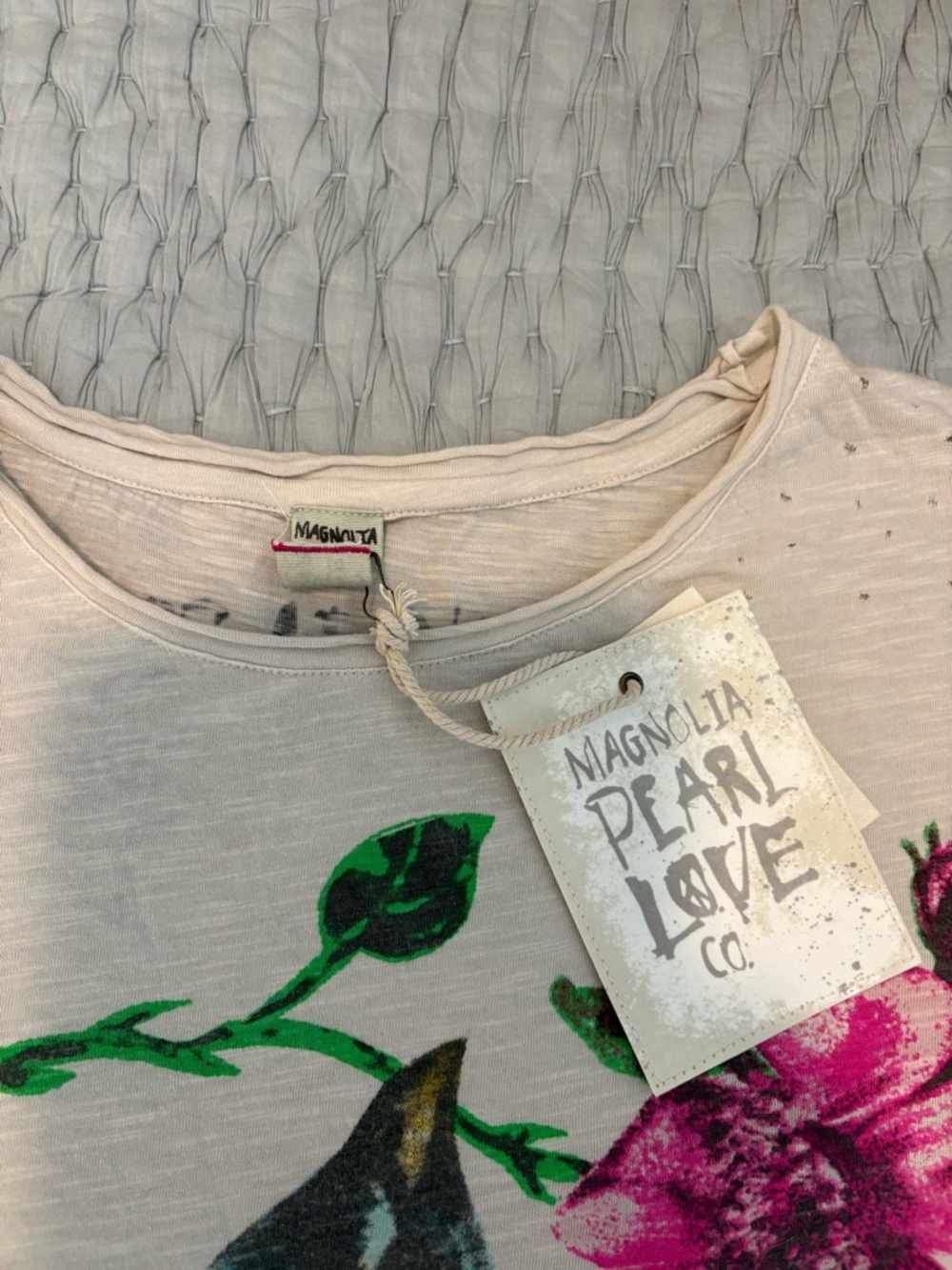 Magnolia Pearl NWT Messenger Viggo Long Sleeve Tee - Top 3104 in Moonlight, OSFM - Picture 7 of 11